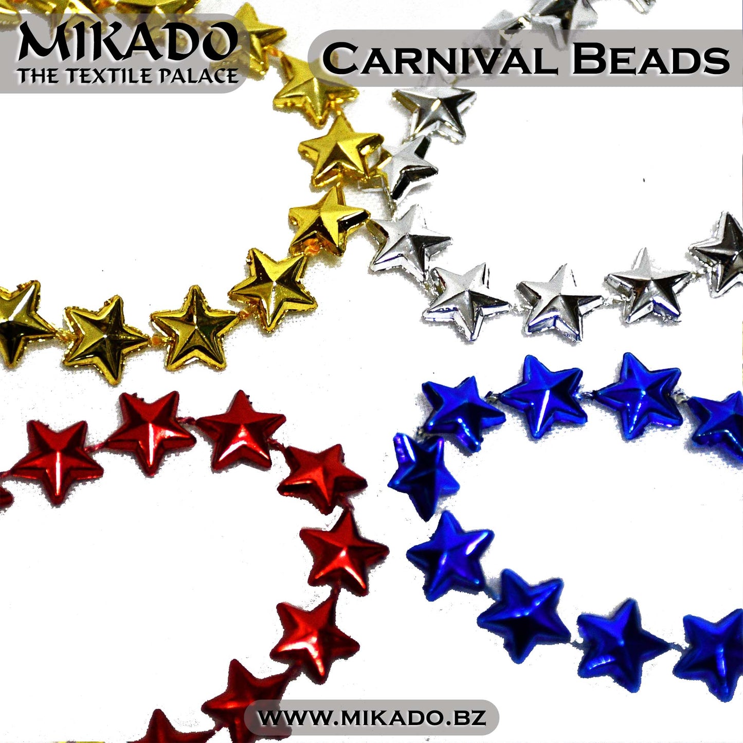 Carnival Bead Necklace - Stars