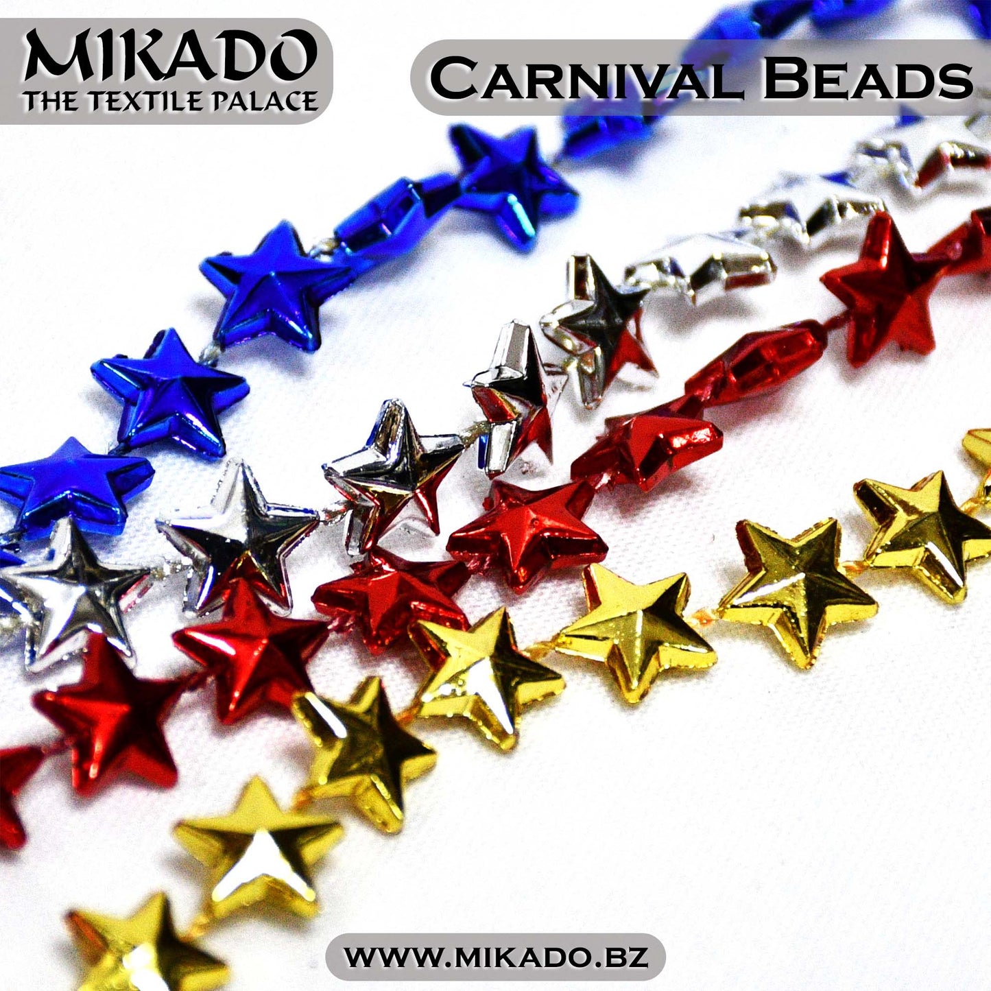 Carnival Bead Necklace - Stars