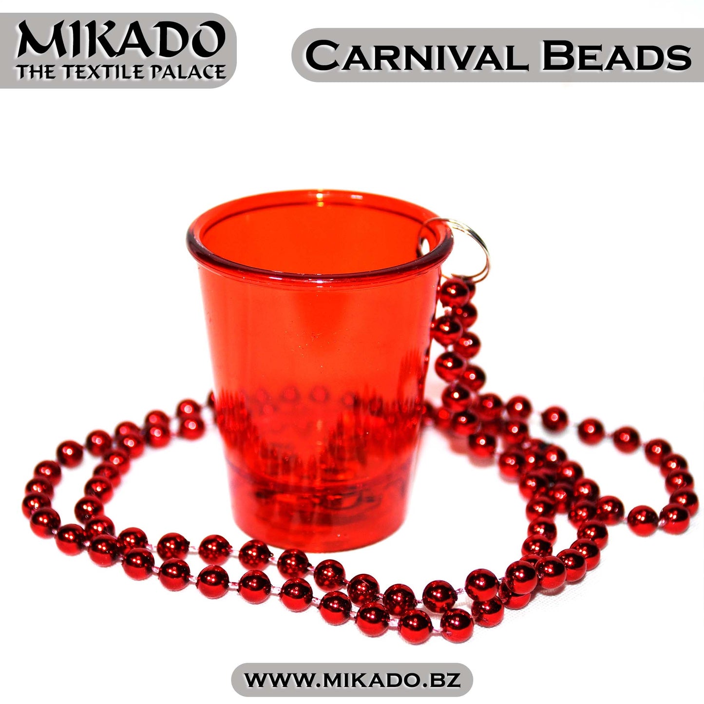 Carnival Beads w/ Shot Glass