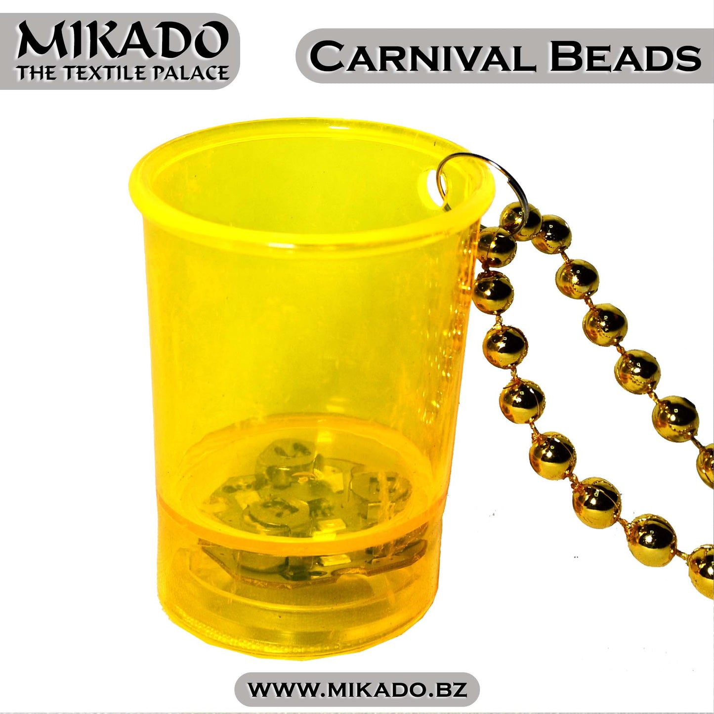 Carnival Beads w/ Shot Glass