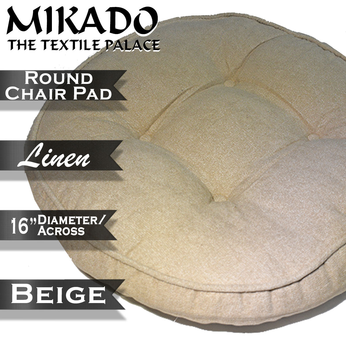 Chair Pad - Linen -Round