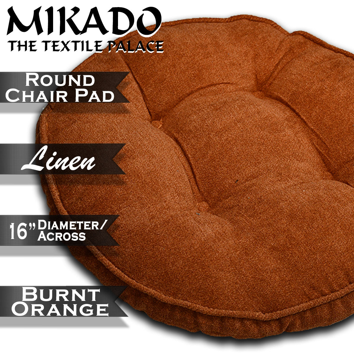 Chair Pad - Linen -Round