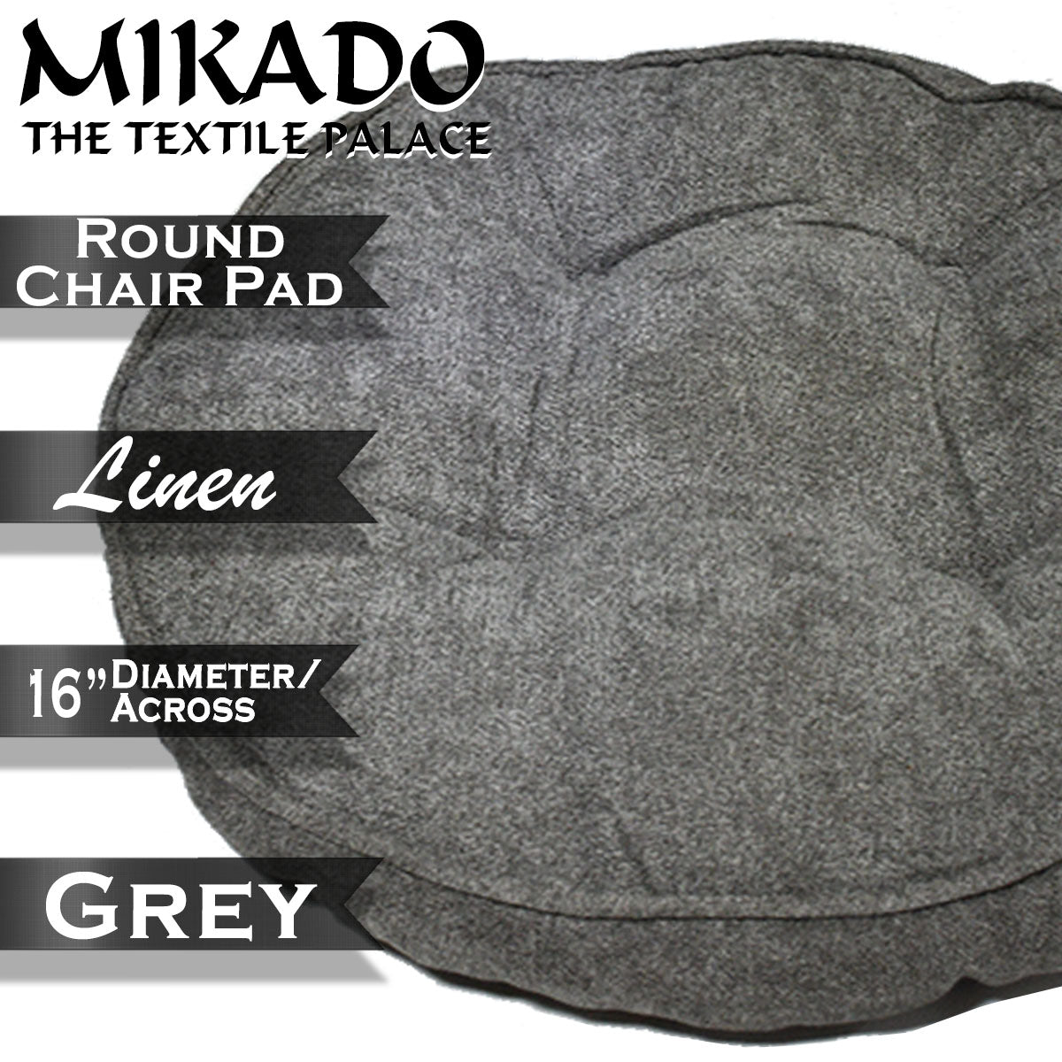 Chair Pad - Linen -Round