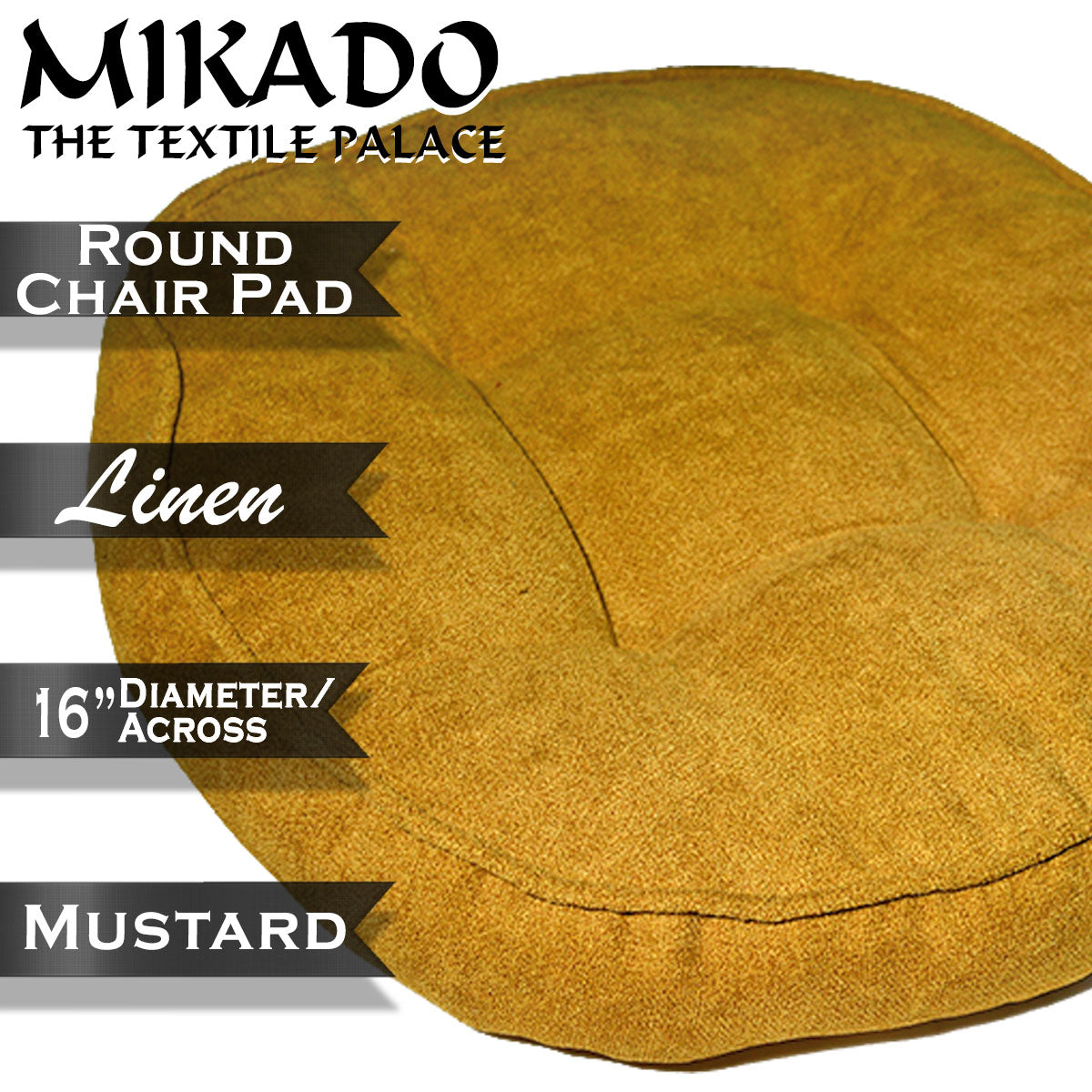 Chair Pad - Linen -Round