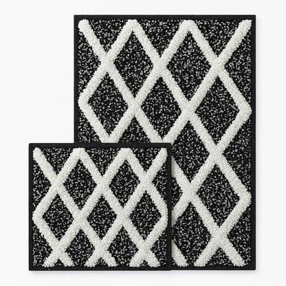 Diane Cotton Bathroom Rug Set | 2 pieces
