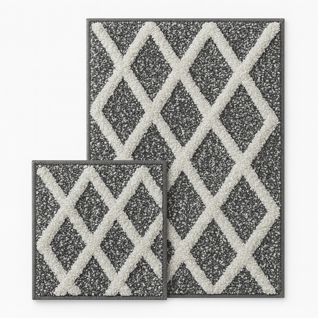 Diane Cotton Bathroom Rug Set | 2 pieces