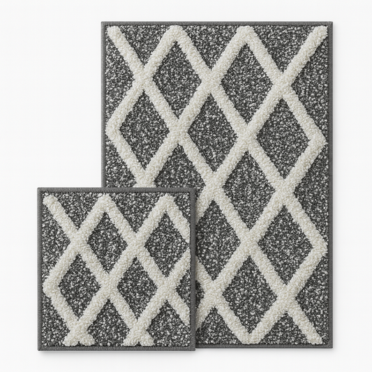 Diane Cotton Bathroom Rug Set | 2 pieces