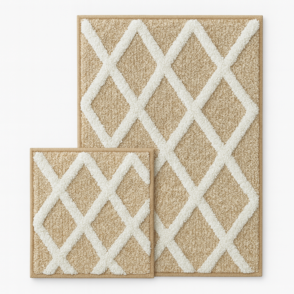 Diane Cotton Bathroom Rug Set | 2 pieces