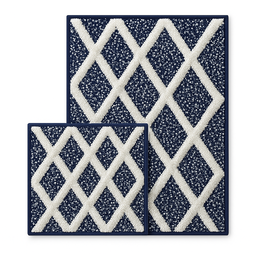 Diane Cotton Bathroom Rug Set | 2 pieces