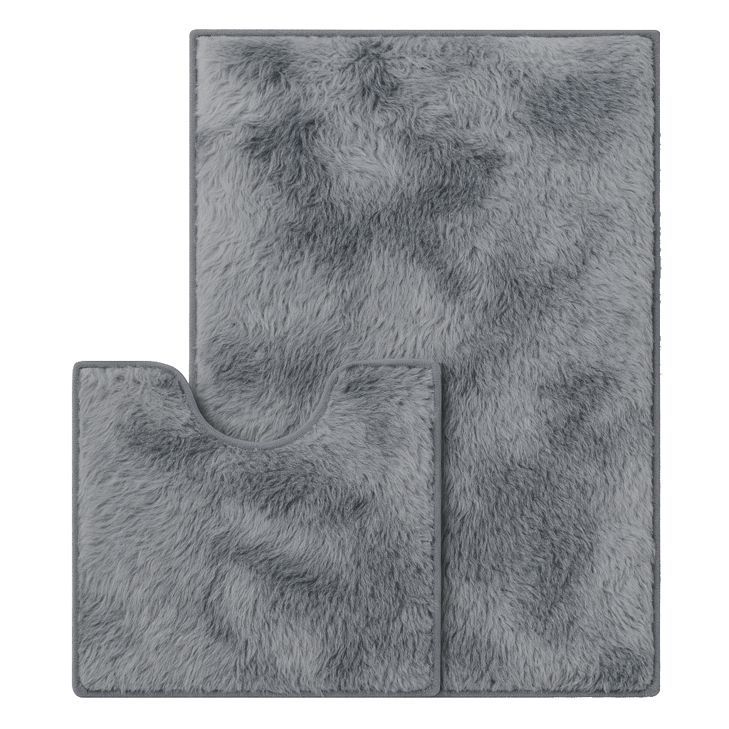 Faux Fur Bathroom Rug Set | 2 pieces