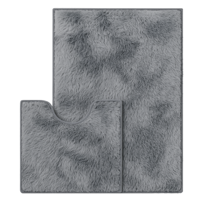 Faux Fur Bathroom Rug Set | 2 pieces