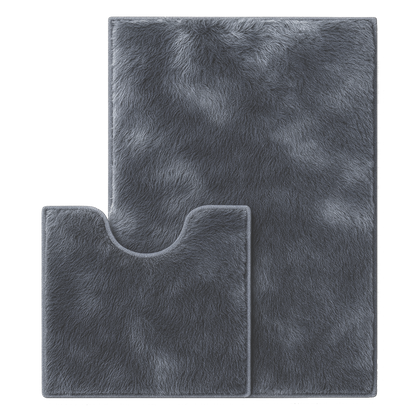 Faux Fur Bathroom Rug Set | 2 pieces