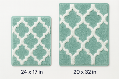 Freda Cotton Bathroom Rug Set | 2 pieces