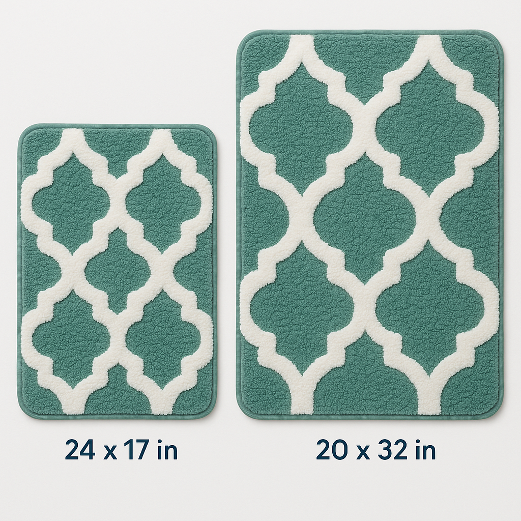 Freda Cotton Bathroom Rug Set | 2 pieces
