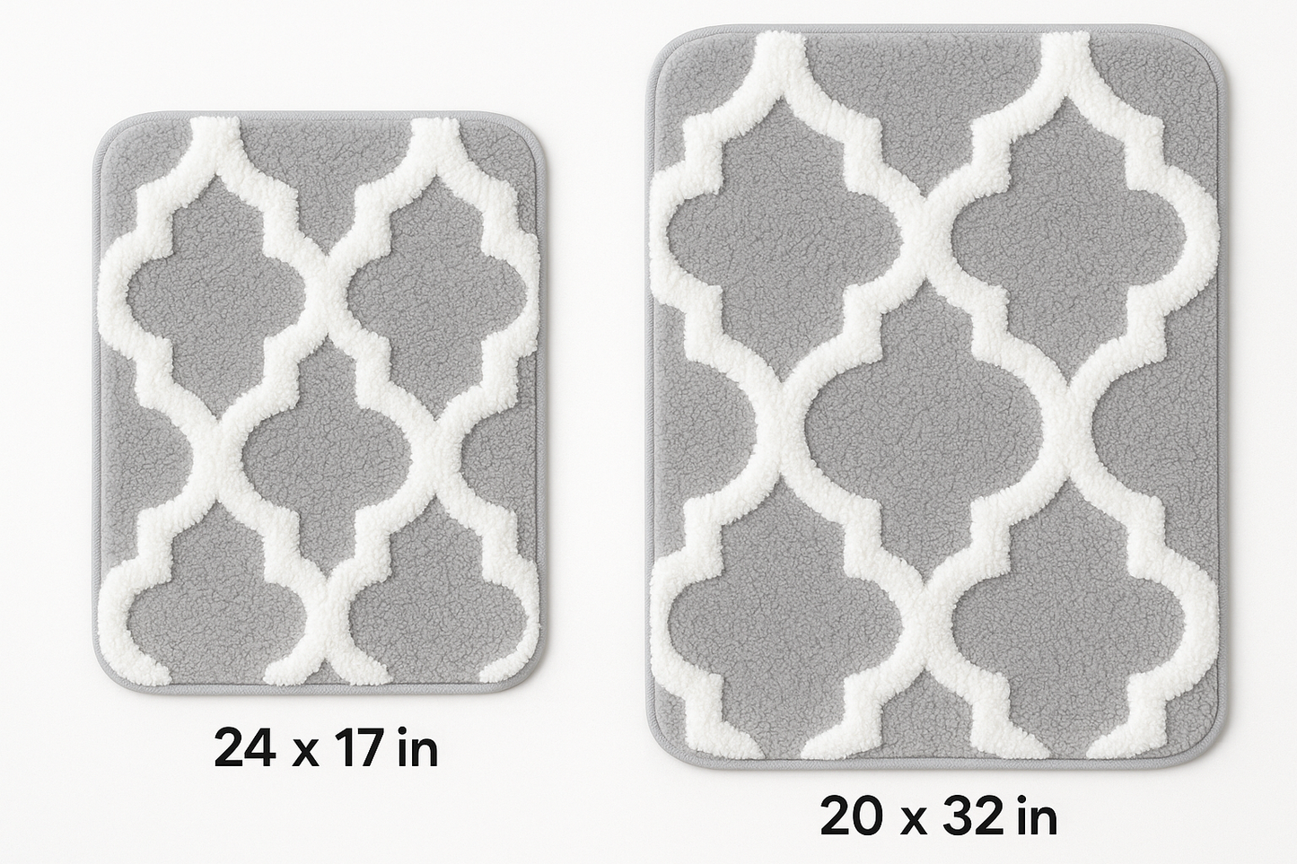 Freda Cotton Bathroom Rug Set | 2 pieces