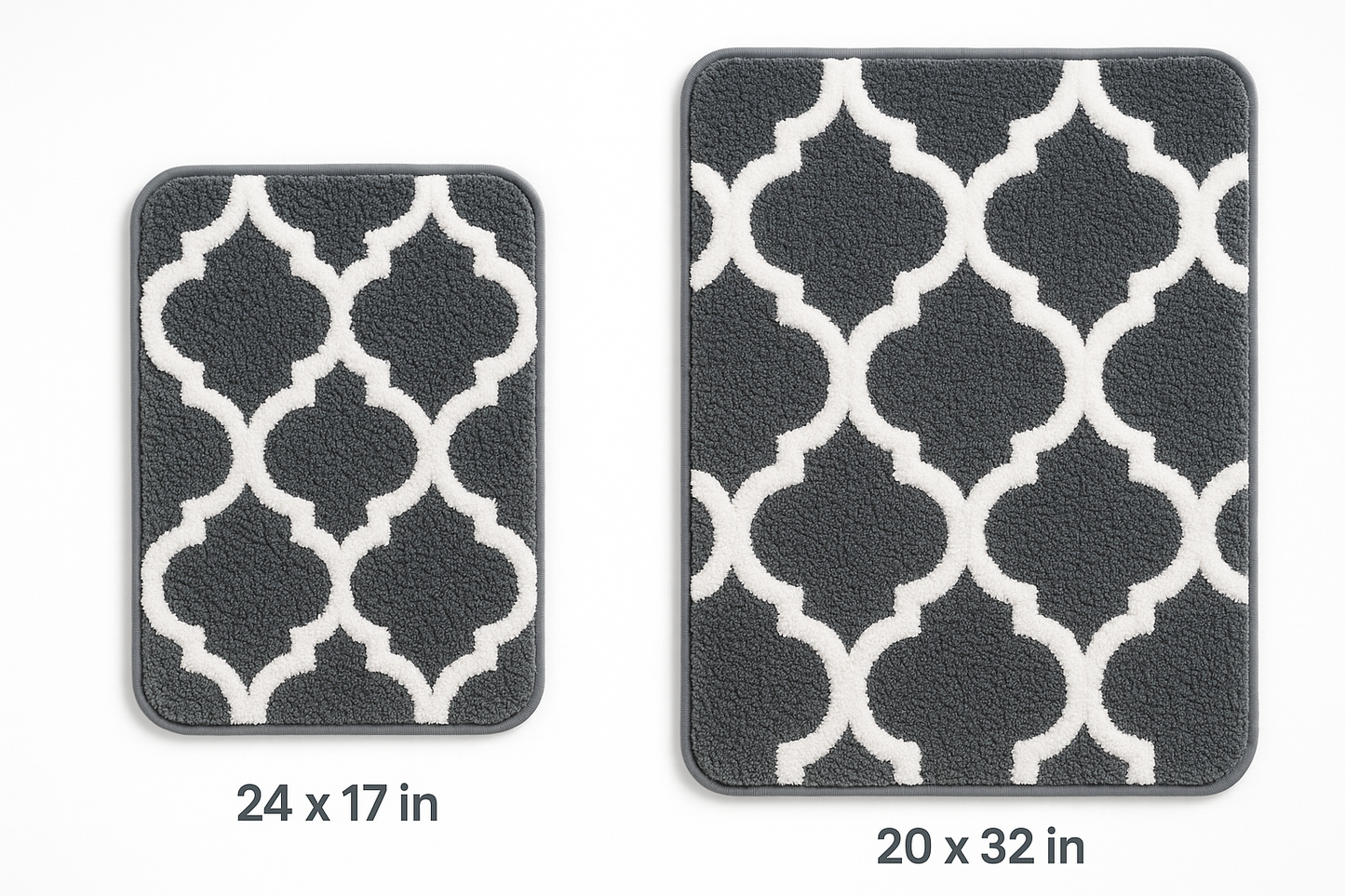 Freda Cotton Bathroom Rug Set | 2 pieces