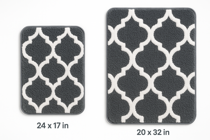 Freda Cotton Bathroom Rug Set | 2 pieces