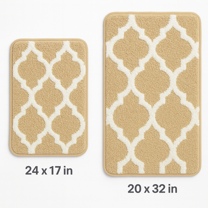 Freda Cotton Bathroom Rug Set | 2 pieces