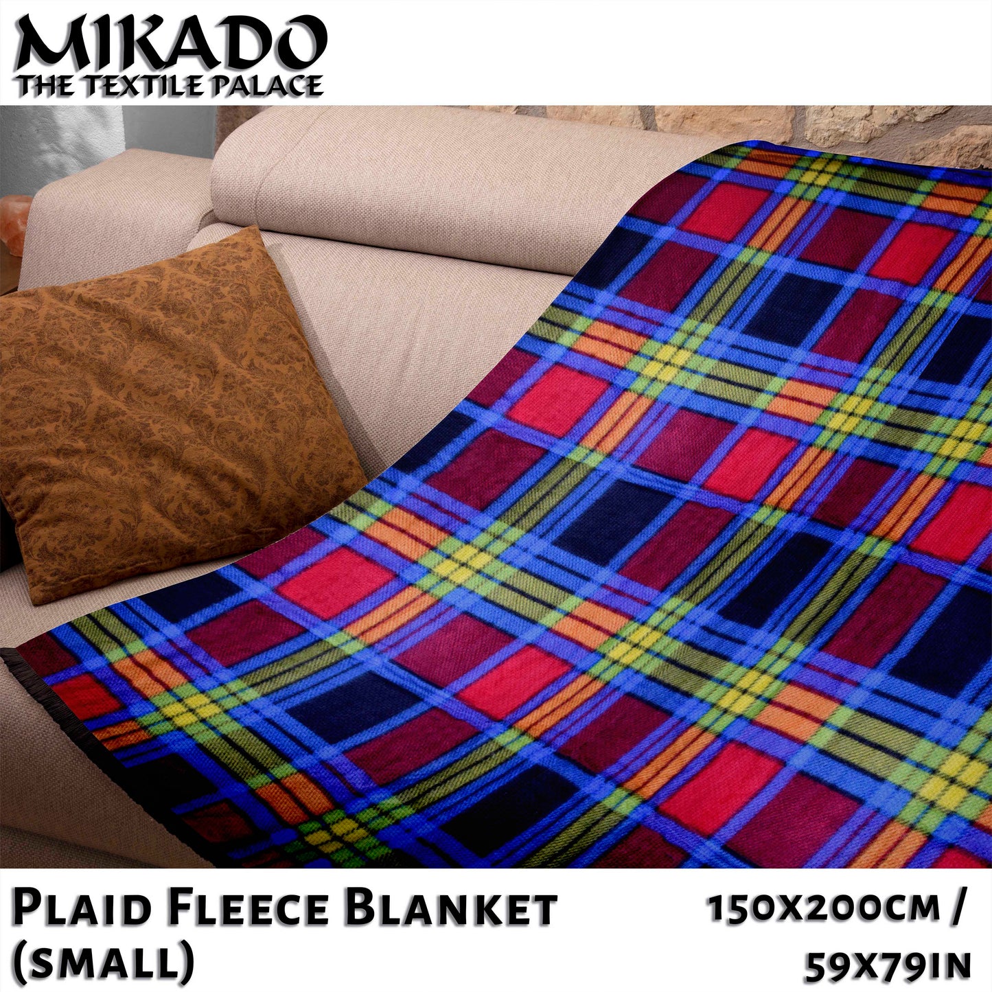 Plaid Flannel Throw Blanket