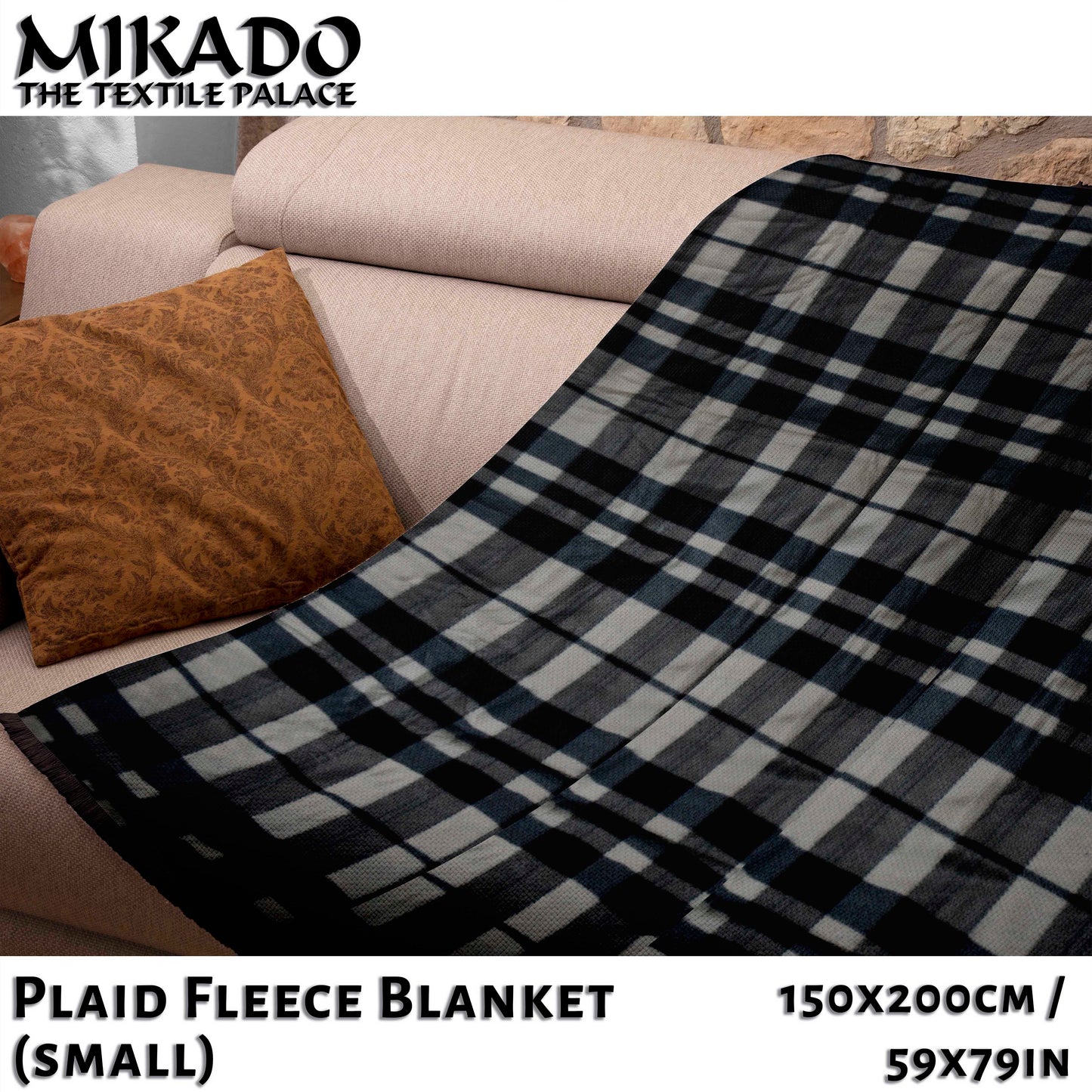 Plaid Flannel Throw Blanket