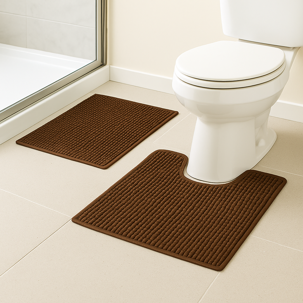 Chenille Bath Mat Set | 2 pieces