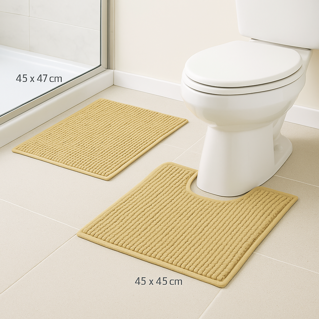 Chenille Bath Mat Set | 2 pieces