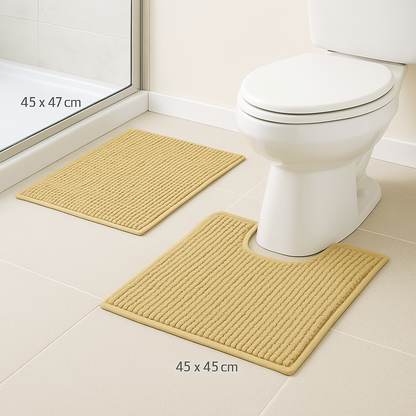 Chenille Bath Mat Set | 2 pieces