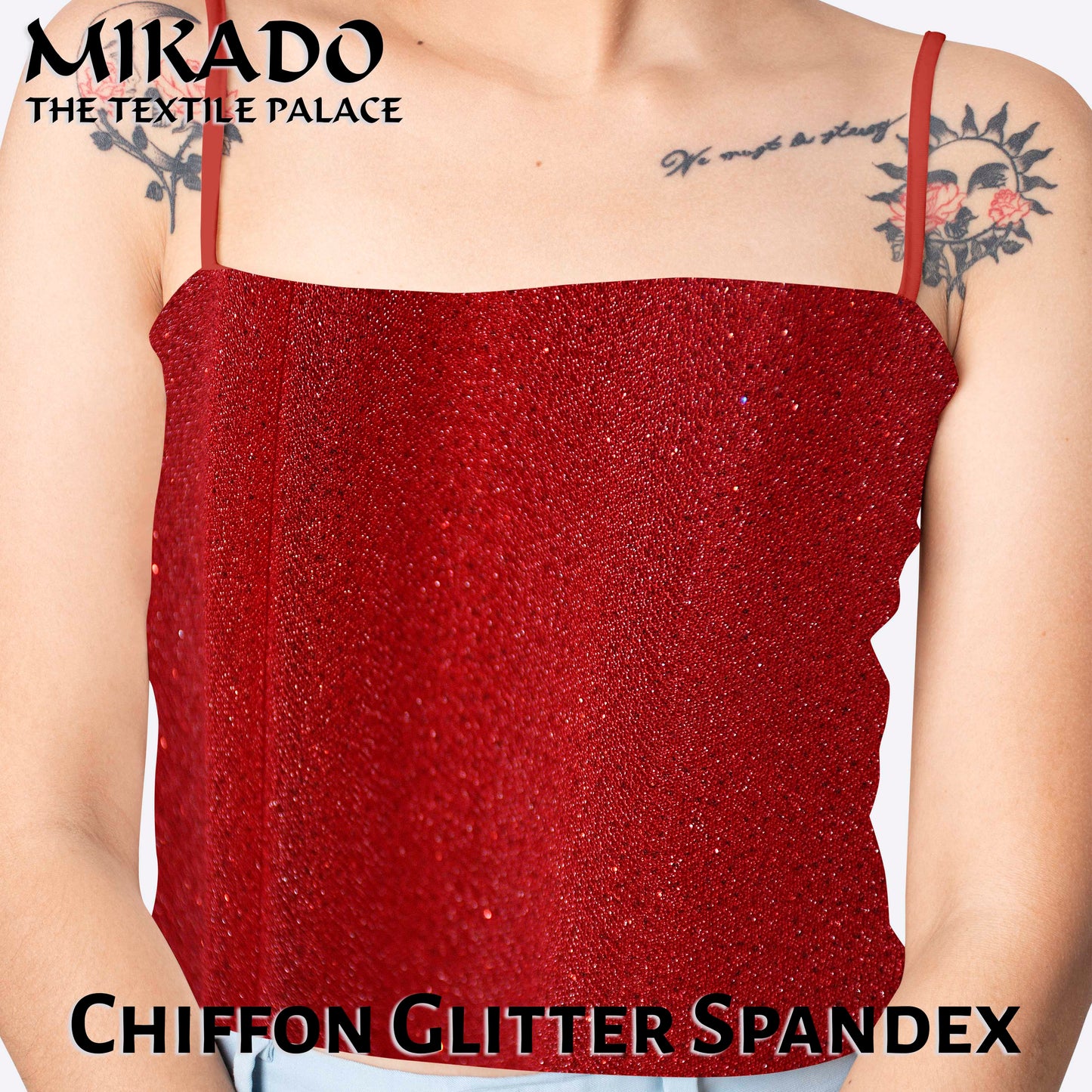 Chiffon Glitter Spandex