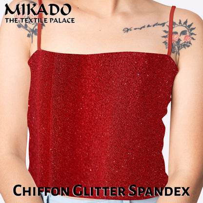 Chiffon Glitter Spandex