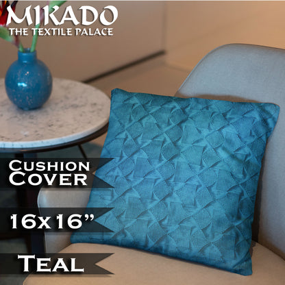 Cushion Cover - Geometric Emboss - Velvet Finish