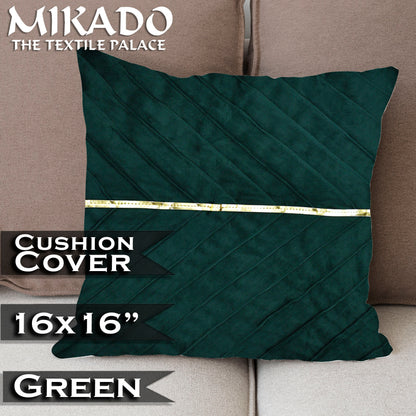 Cushion Cover - Metallic Stripe - Velvet Finish