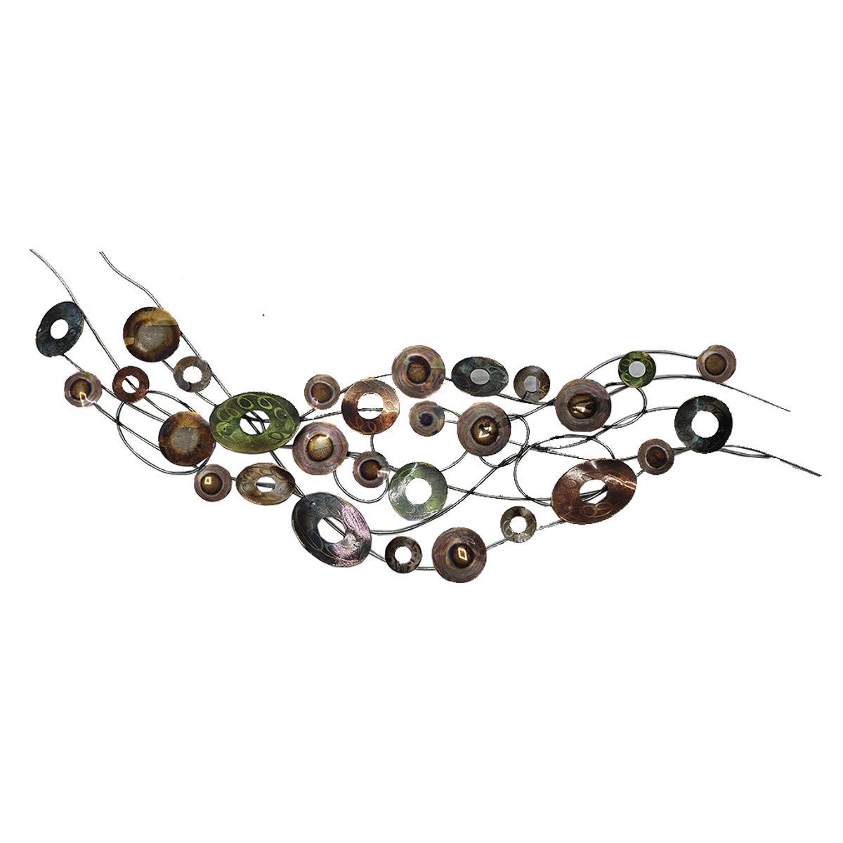 Multi Circle Wallpiece | Metal