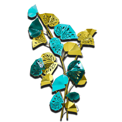 Decorative 3D Metal Wall Sculpture - Ginko Leaves