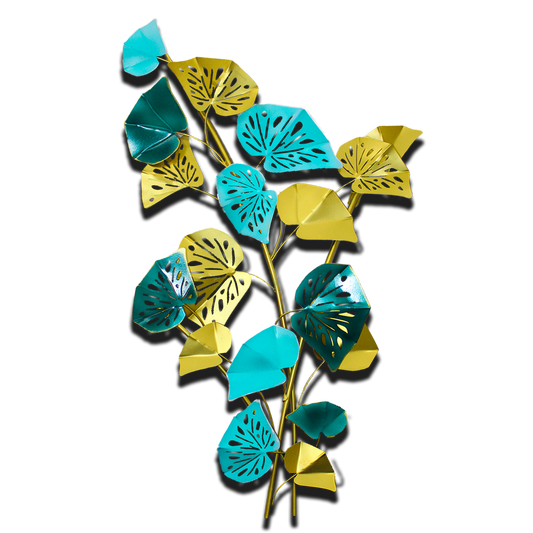 Decorative 3D Metal Wall Sculpture - Ginko Leaves