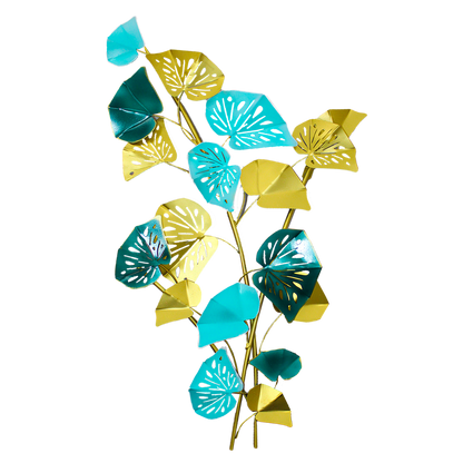 Decorative 3D Metal Wall Sculpture - Ginko Leaves