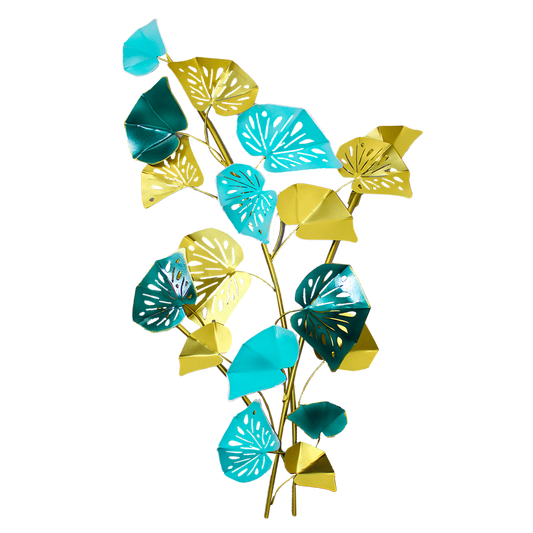 Decorative 3D Metal Wall Sculpture - Ginko Leaves