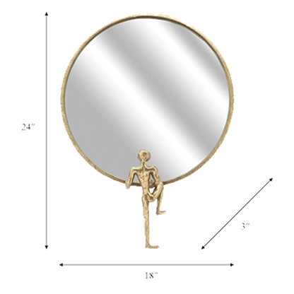 Decorative 3D Metal Wall Mirror