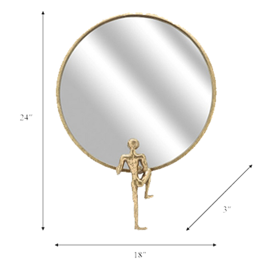 Decorative 3D Metal Wall Mirror