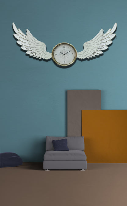 Decorative 3D Metal Wall Mirror - Wings