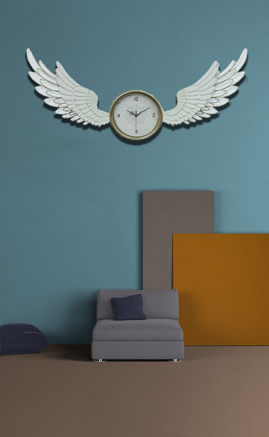 Decorative 3D Metal Wall Mirror - Wings