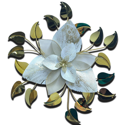Floral 3D Metal Wall Decor