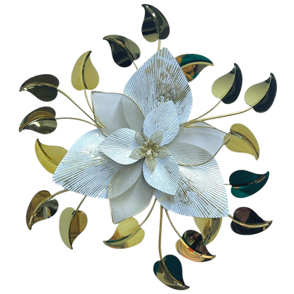 Floral 3D Metal Wall Decor
