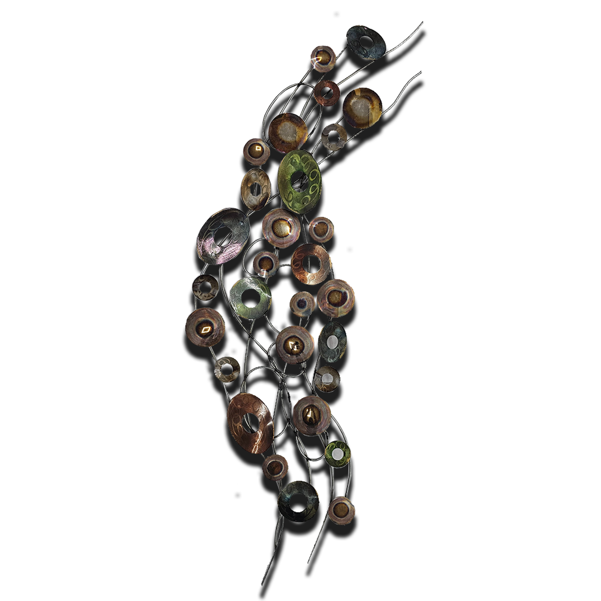 Multi Circle Wallpiece | Metal