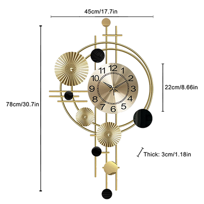 Modern & Minimalist Wall Clock Silent Non Ticking