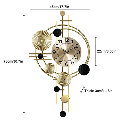 Modern & Minimalist Wall Clock Silent Non Ticking