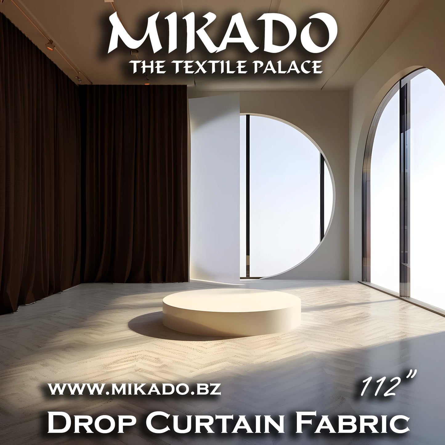 Drop Curtain Fabric 112"