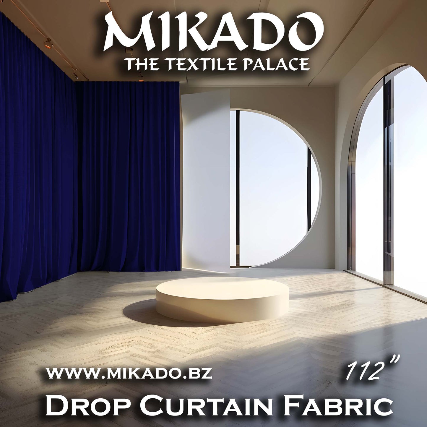 Drop Curtain Fabric 112"