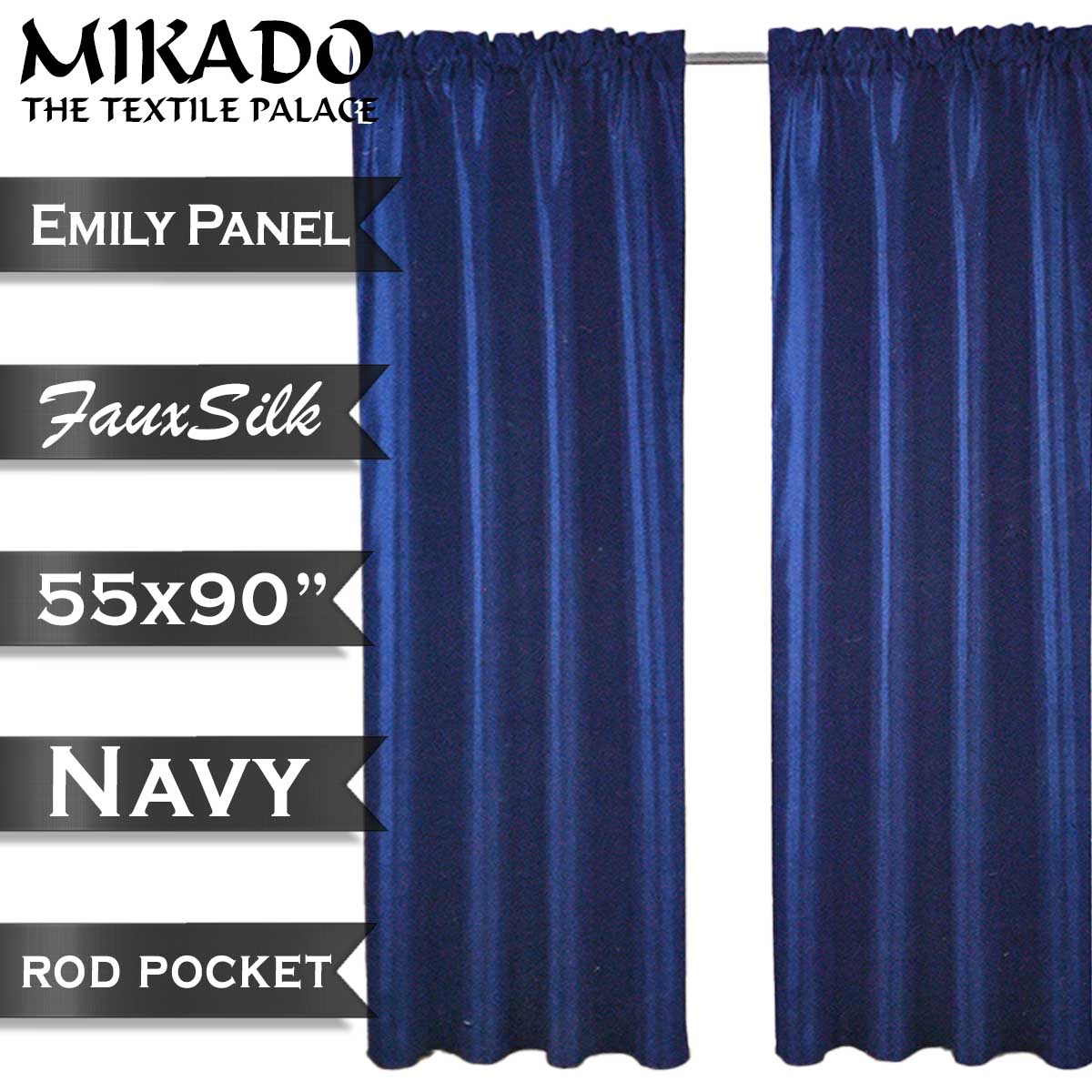 Emily Faux Silk Panel