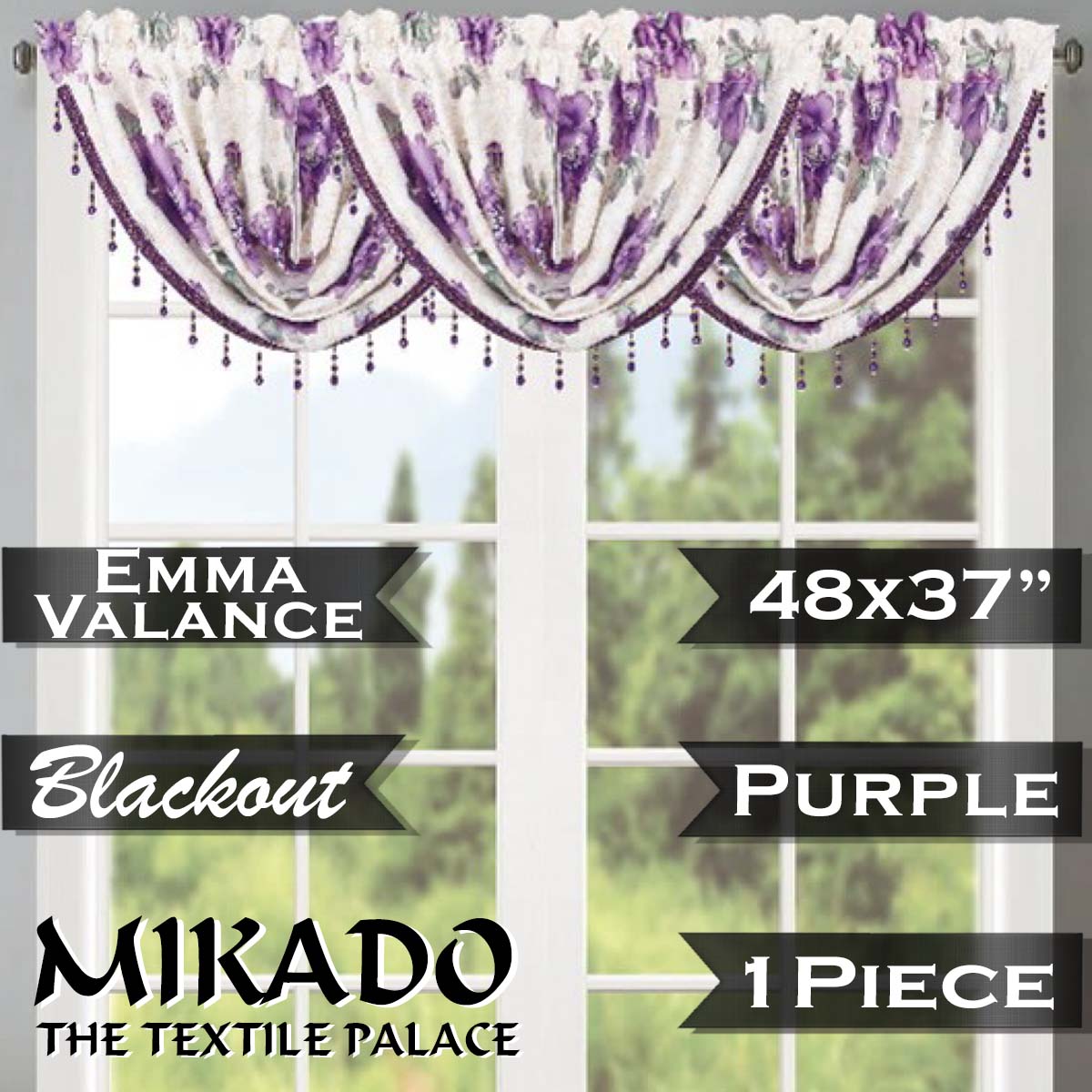 Emma Blackout Valance