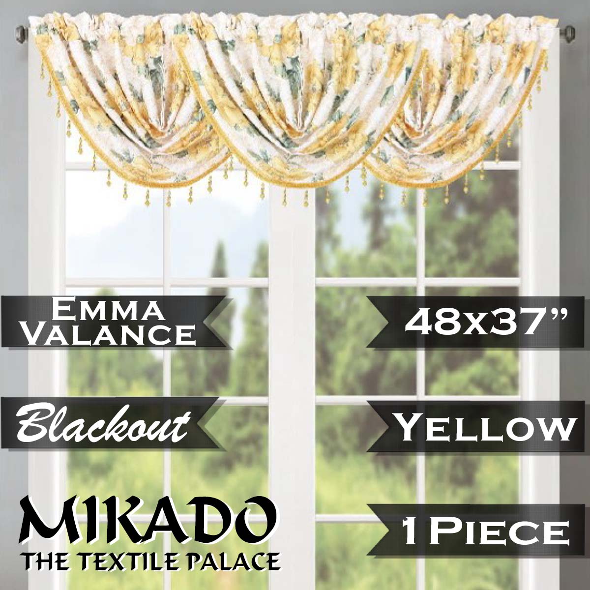 Emma Blackout Valance